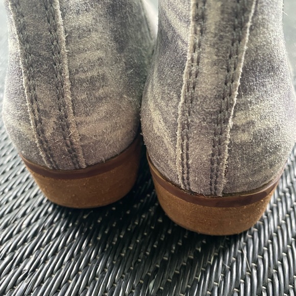 Lucky Brand Blue Grey Suede Booties - Picture 4 of 7